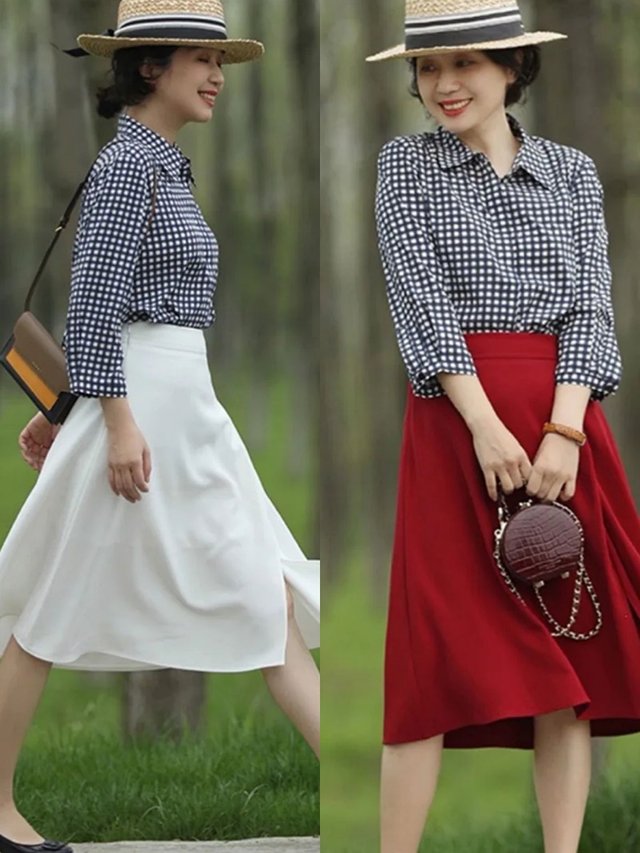 打底衫|奔四奔五的女人别乱穿，过度花俏不等于时髦，要明白简约即高级