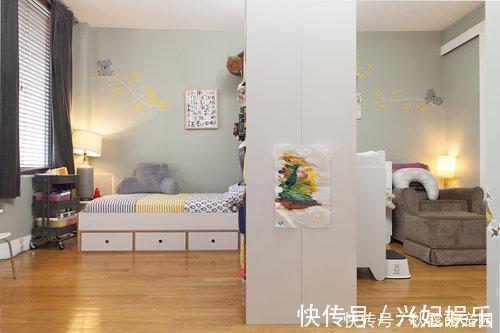 二胎家庭|越来越多二胎家庭都不做上下铺了！书架当隔断，一儿一女一人一间