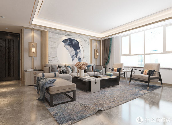 茶室|退休夫妻晒出自己的新房装修，新中式风格，简约有禅意，品味十足