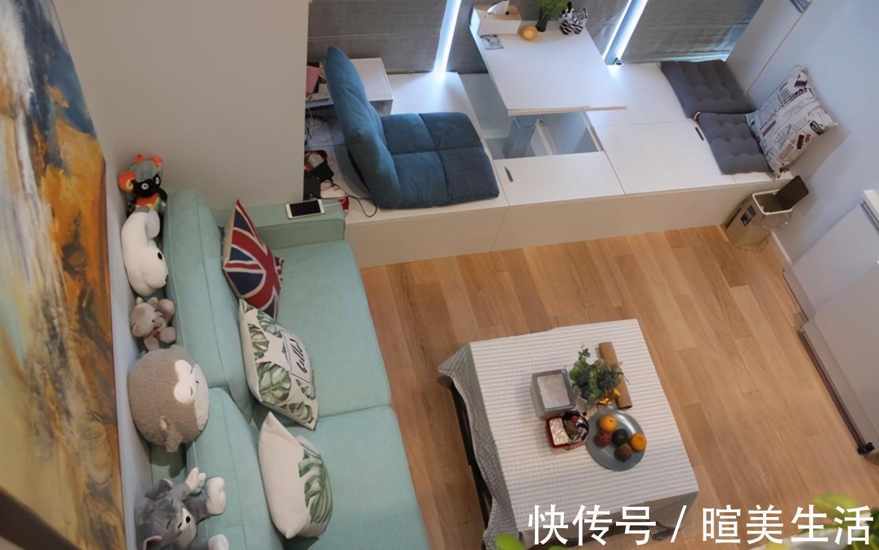 干湿分离|45平现代简约风Loft公寓,衣帽间茶室书房一个不少,一人住好惬意