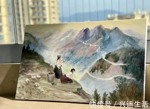 废品&现实版陋室铭!收废品大叔在出租屋内,画上千幅油画