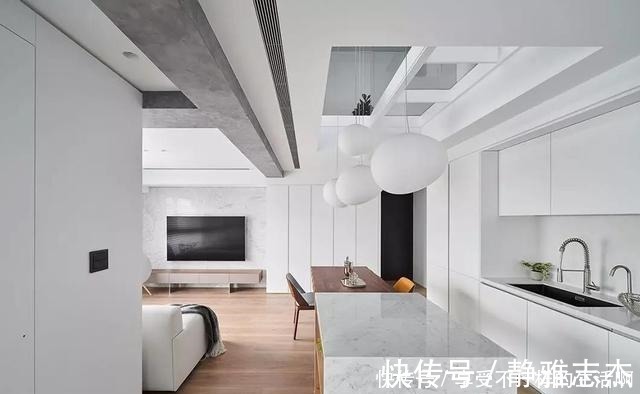 空间|原木+白色,营造出一个干净纯洁的空间,一个温馨的家!