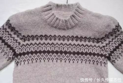 帅气大方的提花儿童冬季毛衣编织,附教程图解