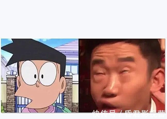 哆啦当动漫人物“变成”明星,光头强请的本尊?看到柯南网友直呼想嫁