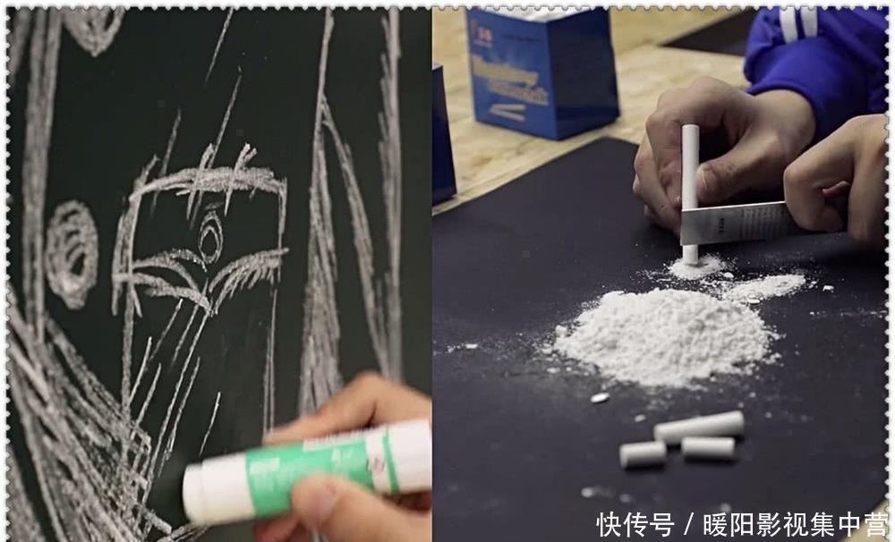 小学生|美术生在黑板上画“于谦”，开始小学生都会，成品在下眼拙了