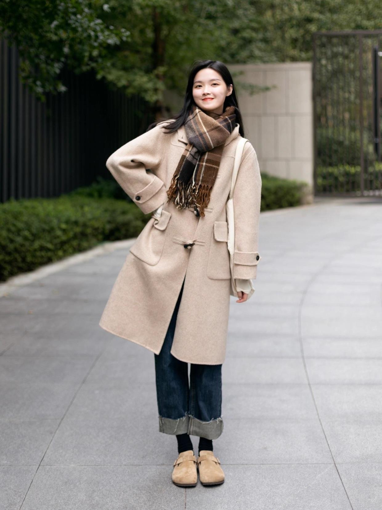 牛角扣|慵懒风大衣你get了吗?减龄又休闲,冬日的宝藏搭配!