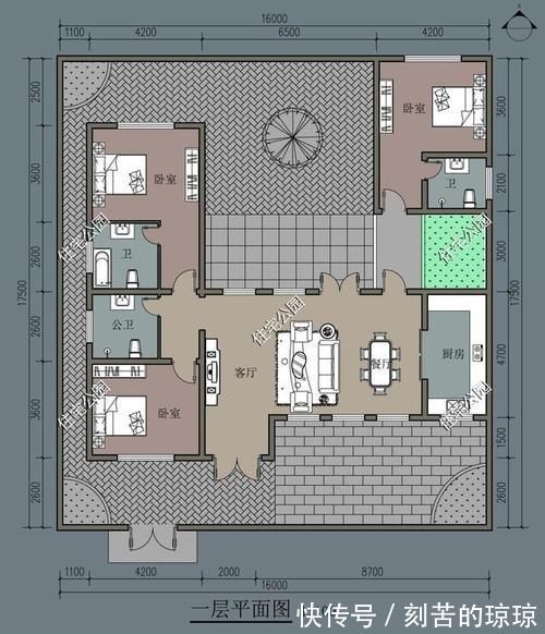 平层|农村建房还是有个院子好，10套农村平层小院，既能停车还能养鸡鸭