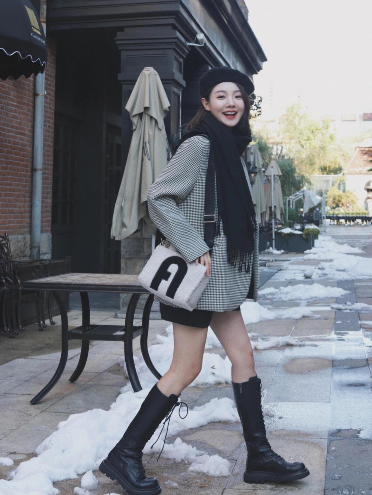 高级 适合冬天穿的西装搭配示范,知性干练有气场,让你轻松穿出高级感