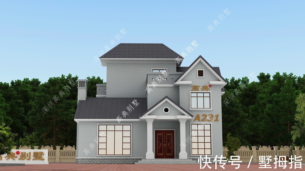 农村|带柴火灶的农村别墅,外观气派十足,整体造型别致美观。