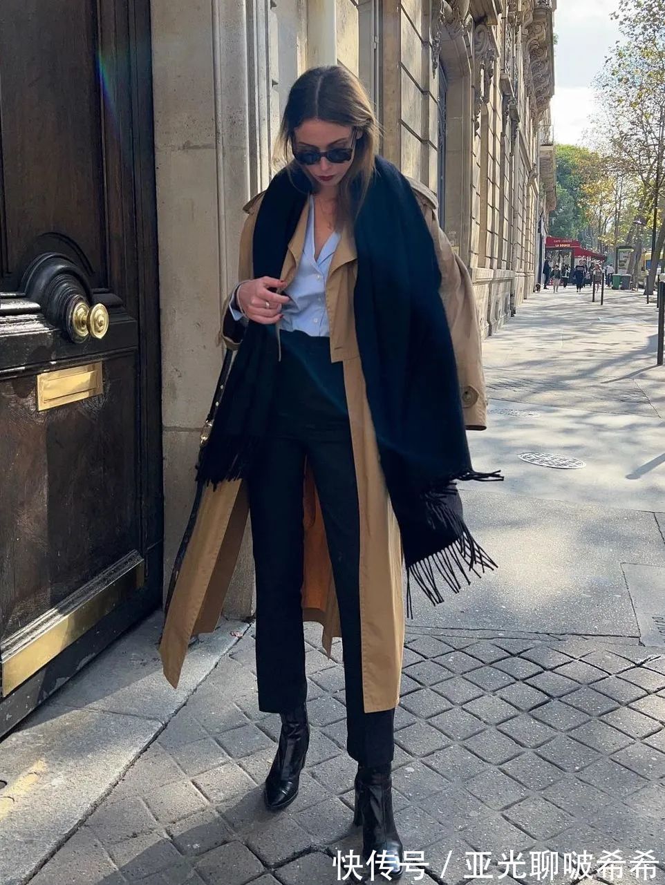 直筒裤 九分裤+短靴=入冬最潮搭配套路,显瘦显高帅翻天!