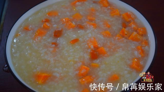 红薯糯米粥最好吃的家庭做法,简单美味又解馋,看看你喜欢吃不