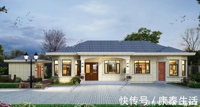2卫|10套一层别墅图纸,养老房的最佳选择,总有一套适合你!
