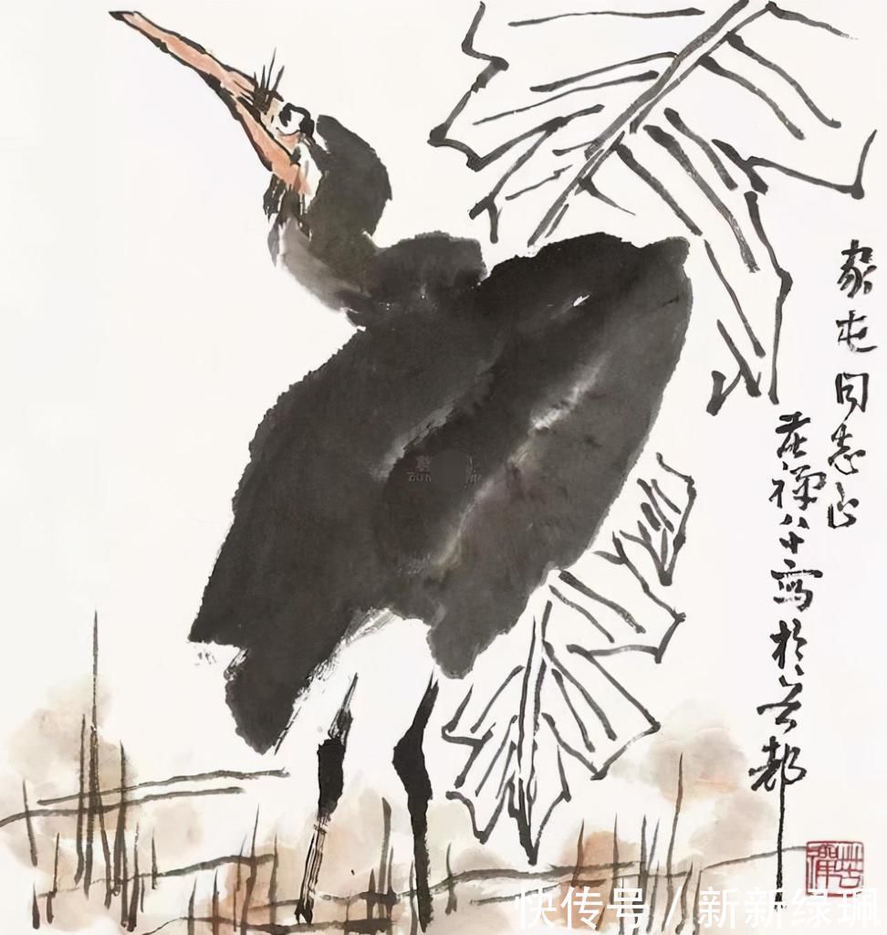 朱耷#朱耷的这幅《双鹰图》,两只鹰价值4个亿,艺术造诣不输李苦禅