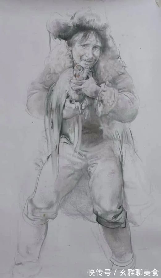 尼古拉&俄罗斯绘画大师级的素描和油画,恰到好处的美