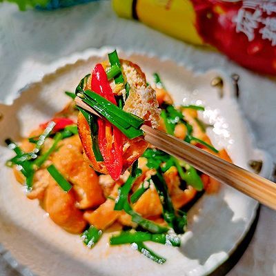 麻辣韭香油豆腐
