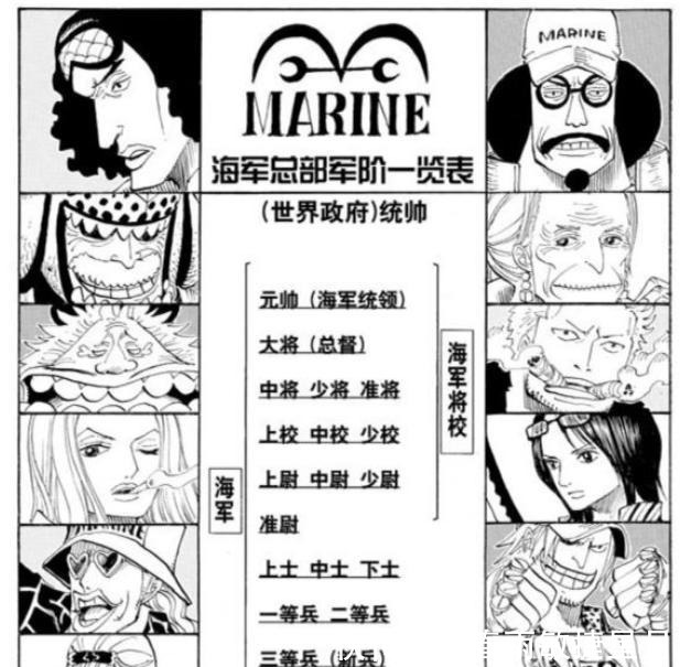 卡普|豪华奖章!海贼王中的海军肩章款式多样,英雄卡普的极为特殊