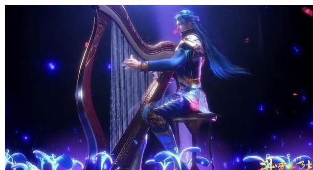 唐三弹竖琴|斗罗：看到唐三身壮如牛，却扶手弹琴，网友笑喷：对，牛弹琴