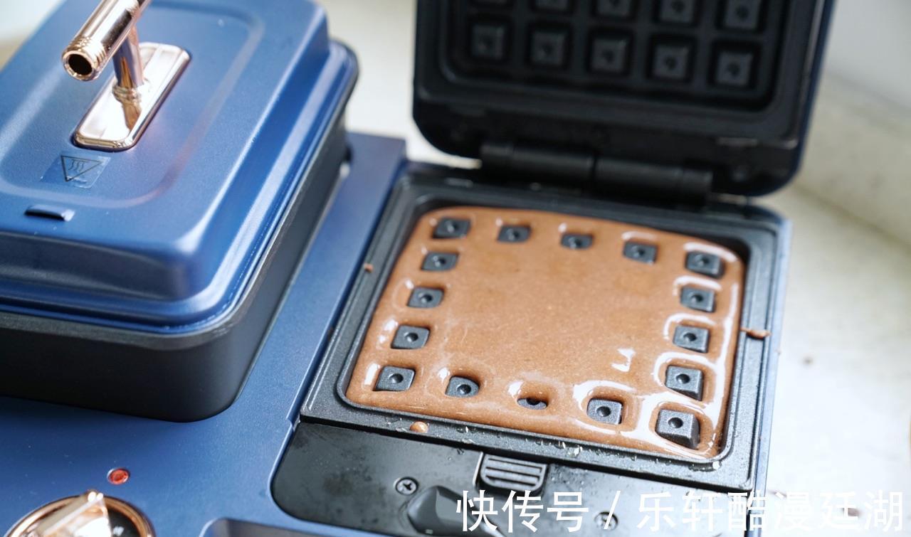 零食|好吃易学的可可华夫饼,可早餐可零食,不可错过的简单小点心