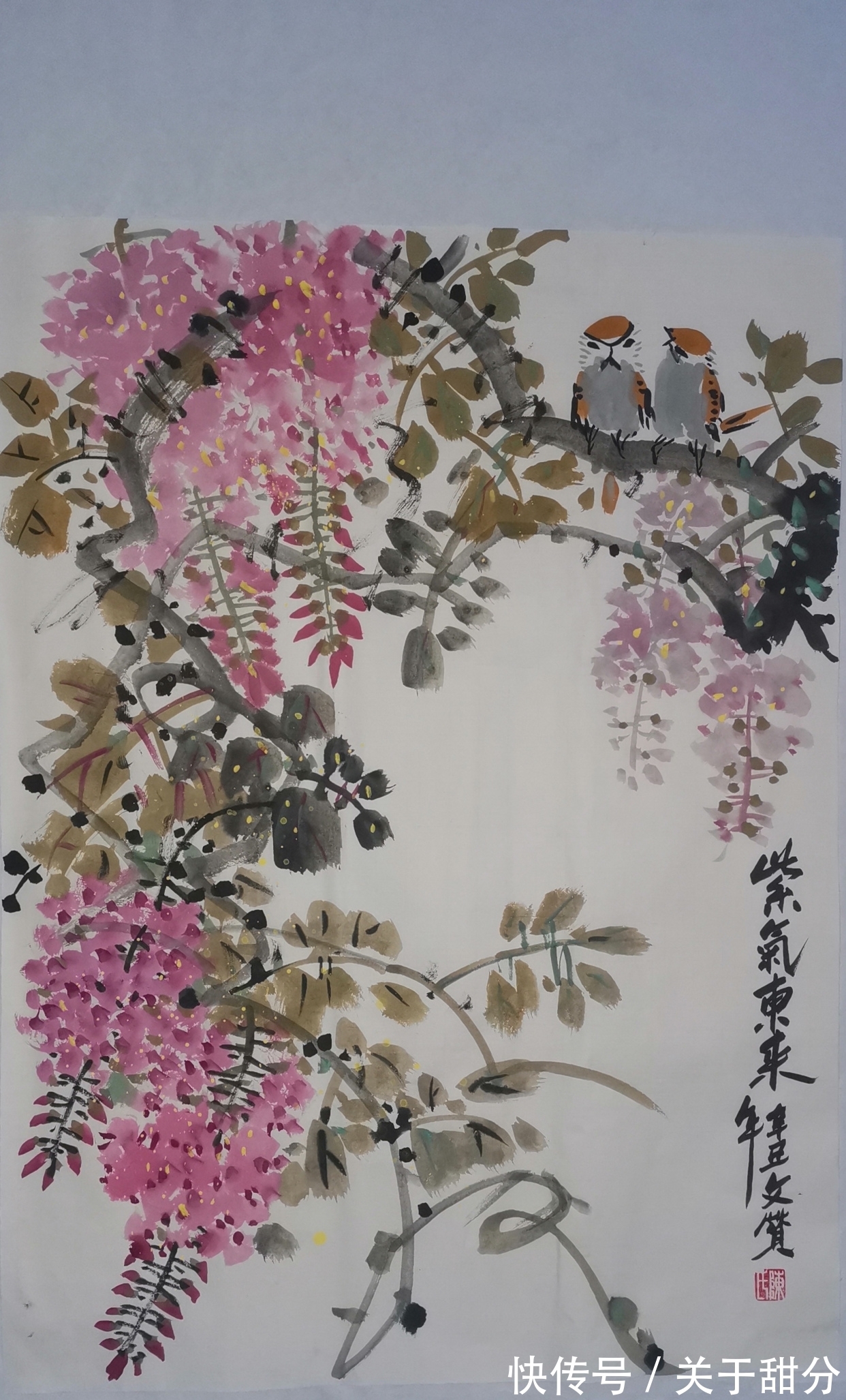 写意花鸟画@四季花开,国画写意花鸟画作品分享