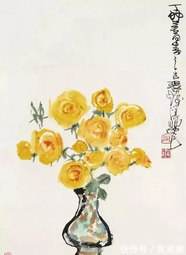 色彩$色彩大师!程十发花鸟画