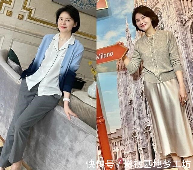 针织衫 这才是50岁+女人的夏日穿搭!不花哨、不装嫩、演绎成熟美!