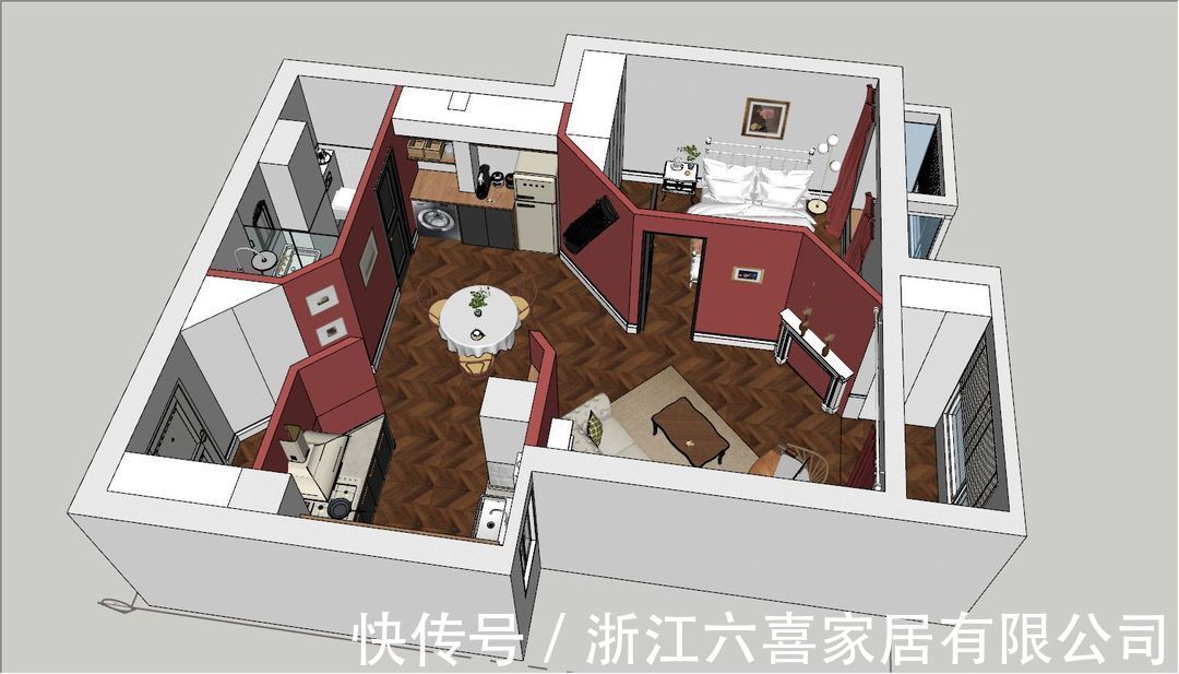 北欧|77平现代北欧法式一室住宅公寓,童话游园会不打烊~