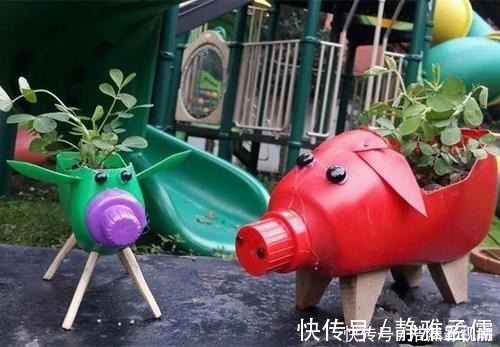 花盆|废弃的洗衣液桶剪两刀,瞬间变身养花神器,铲子花盆钱全省了!