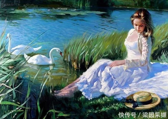 光影|油画里,光影中的美女,一美千年!