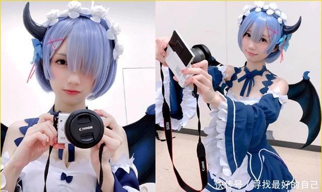 走出异世界的蕾姆“老婆”,只有她能够用长筒漆黑袜,扮演出气质