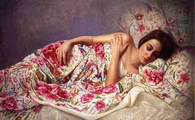 西班牙!西班牙艺术家 索莱达画中的女性,美丽动人!