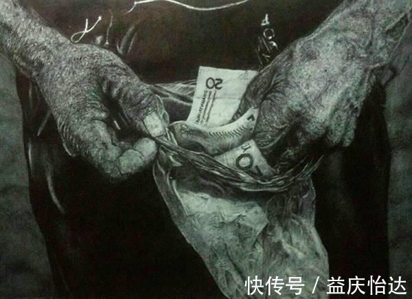 盼望!一位15岁的小姑娘,没有任何绘画基础,却画出了令人感动的圆珠笔作品!