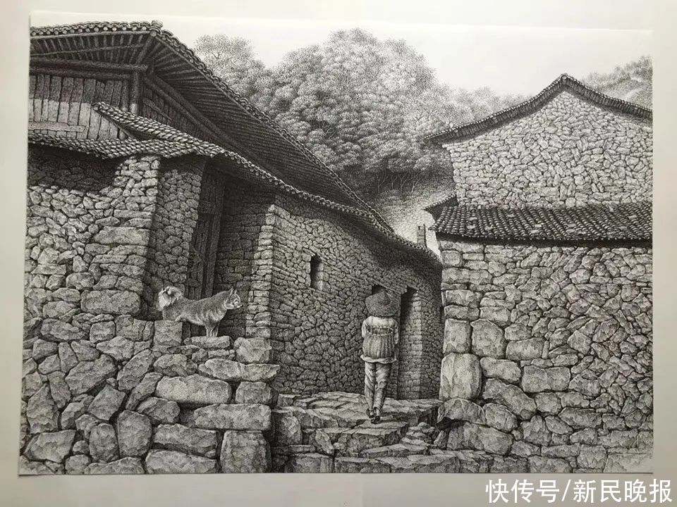 金汇|惊艳！钢笔画里的上海水乡