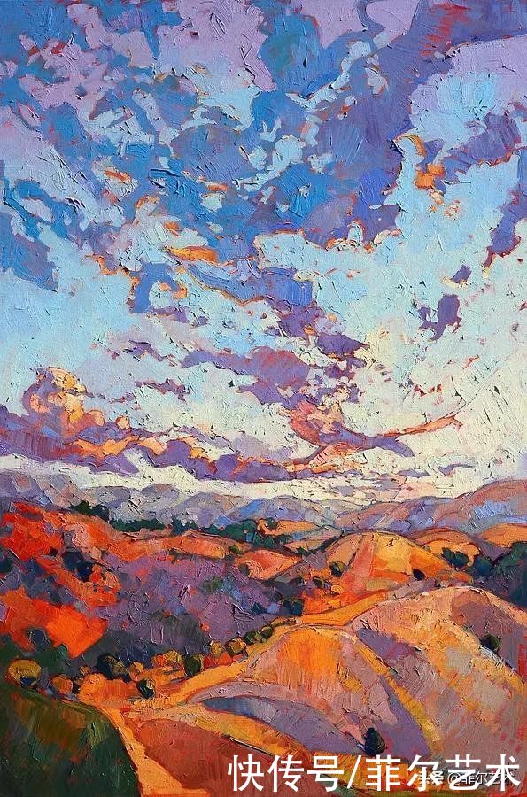 油画|美国女画家艾琳·汉森笔下色彩丰富的风景油画，美极了