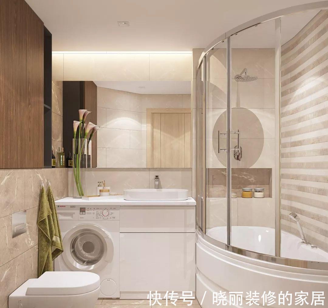 卫生间|5㎡的卫生间怎么放洗衣机？看完就知道了！