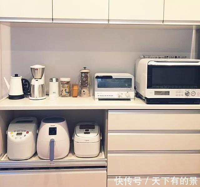 烤箱|厨房太小不够用？橱柜照着这样装，收纳功能翻倍！太实用了