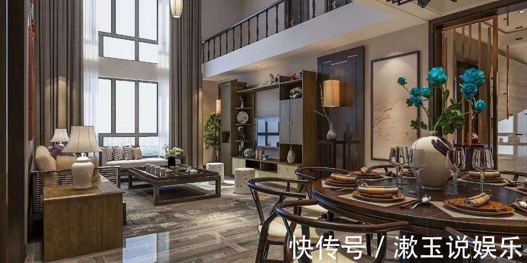 装修|复式楼新房装修长辈硬是要装新中式，看到效果后我不再反对！