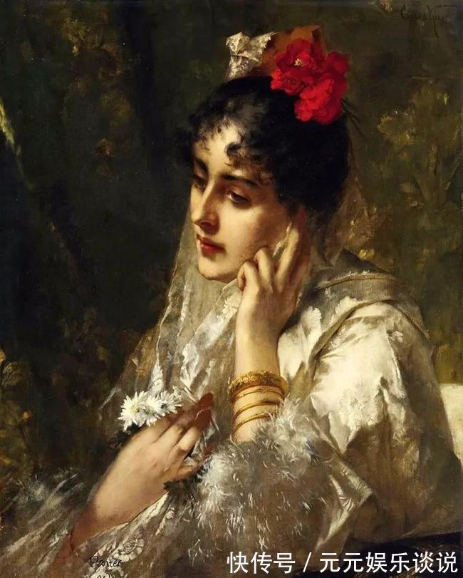 德国$德国画家康拉德笔下 细腻的年轻漂亮女子,真心的美!