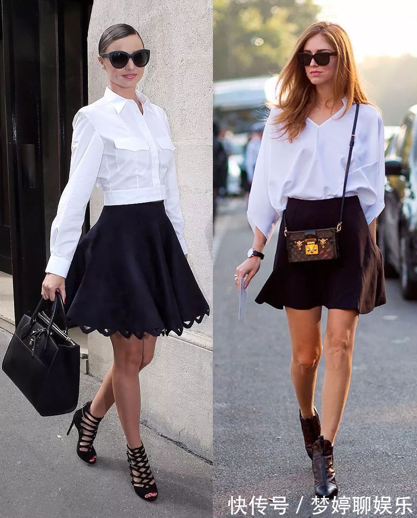 百褶裙|穿来穿去,还是衬衫+裙子最百搭时髦,一年四季都能让你美上天
