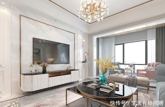 玄关|123平米现代轻奢风格,这应该是所有女性都喜欢的装修了!