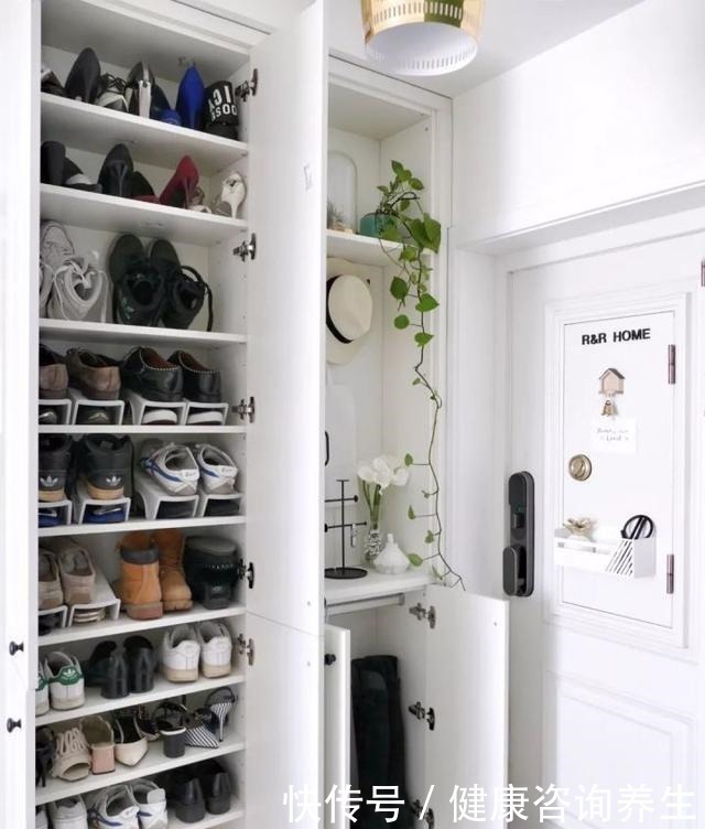 玄关柜|她家88㎡,坚持半墙主义,全屋都是柜子,太有心了!