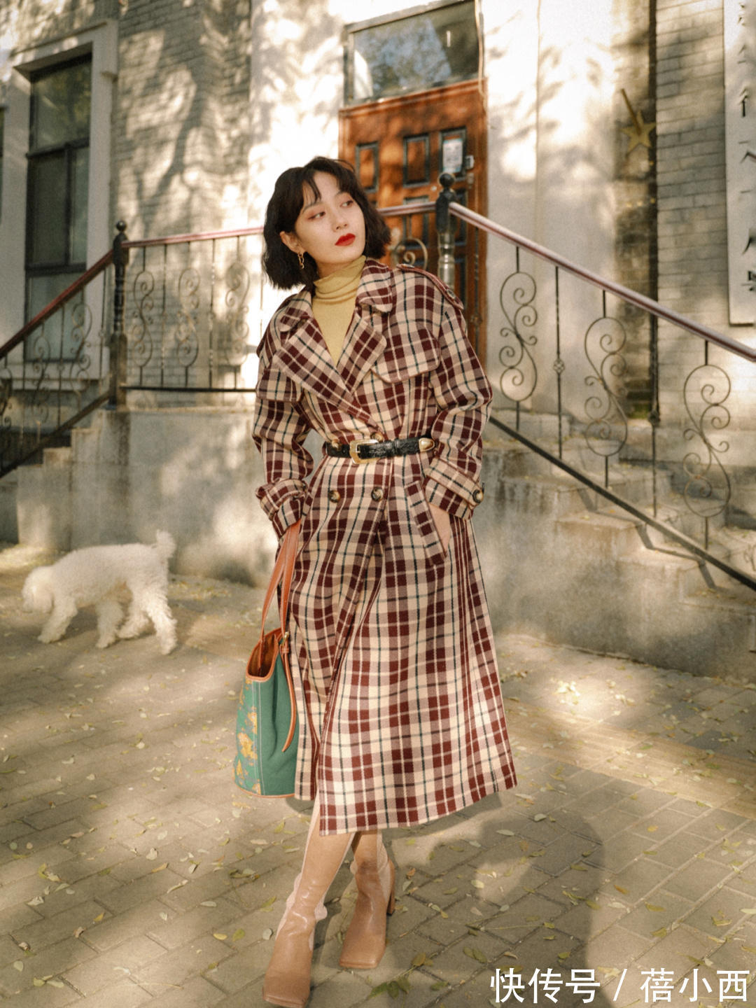 搭配 格纹大衣越来越火,复古高级不挑人又chic,让你出街赚足回头率