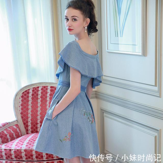 牛仔|精致原创连衣裙，既可以当做裙子又可以当做礼服，一举两得