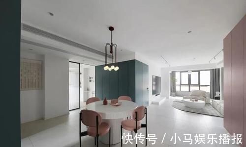 莫兰迪|120㎡极简风三居室，柔和的莫兰迪配色，干净又舒服