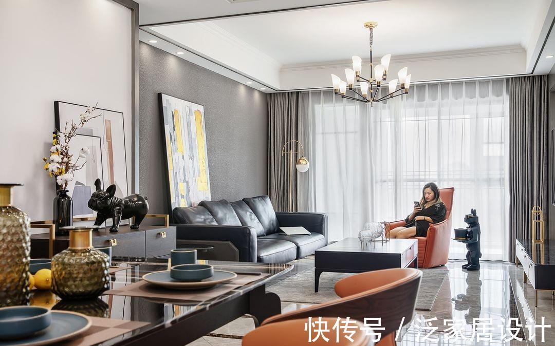 现代|120平的现代四居室,整体效果简洁明快,营造一种强烈的现代感