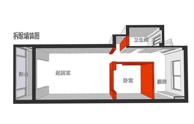 起居室|这套小户型设计真不错,我不说,你会认为只有39.5㎡值得分享!