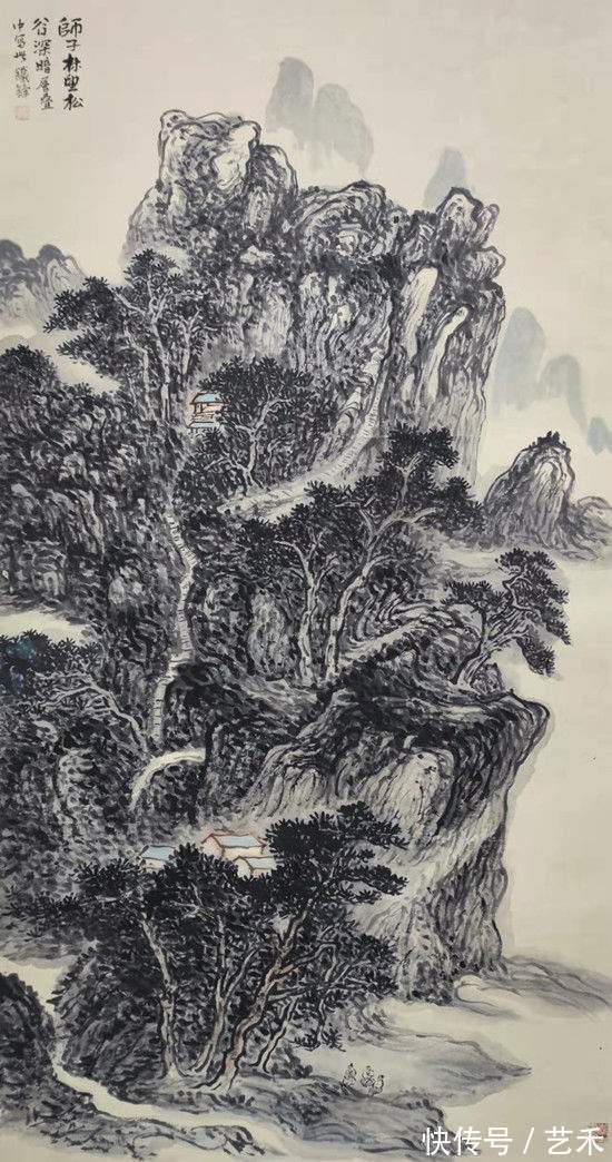 河南省#“道法嵩山”知名画家薛铁锋作品赏析