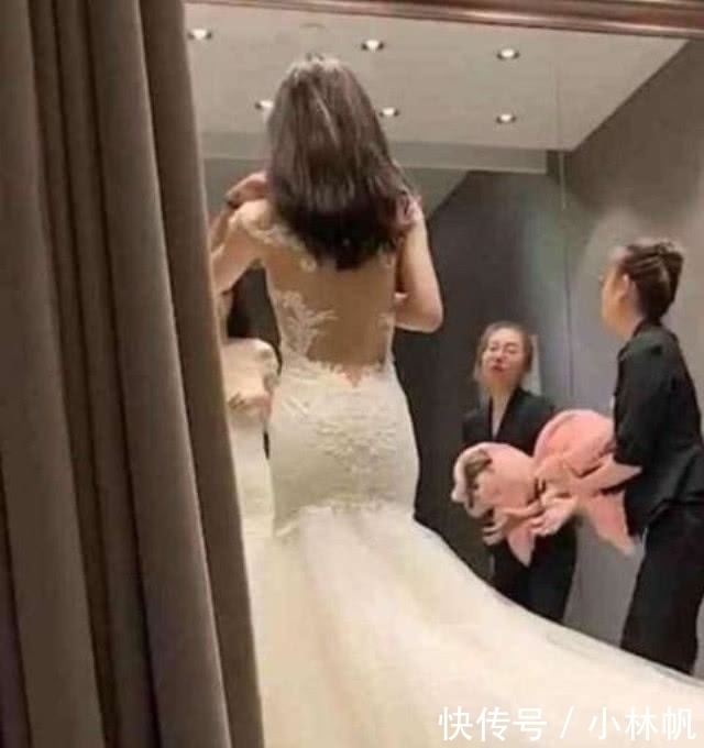 小姐姐|新娘穿上婚纱像芭比娃娃,拉开帘子的一瞬间,网友:女神级别