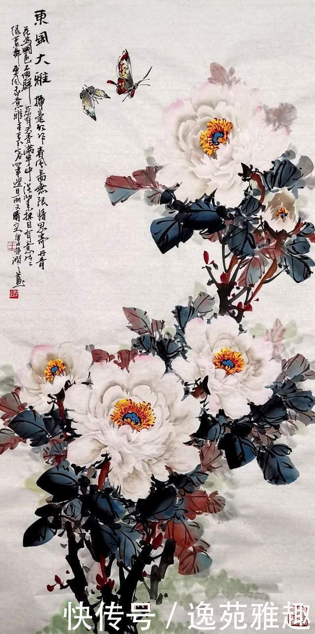 【画作欣赏】心中牡丹开,处处是暖阳,画家王润之作品欣赏