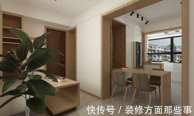 客厅|86平现代风三居室，原木+白色塑造幸福五口之家