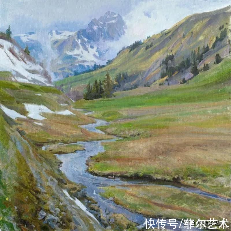 victori俄罗斯女画家维多利亚·哈尔琴科风景油画作品欣赏